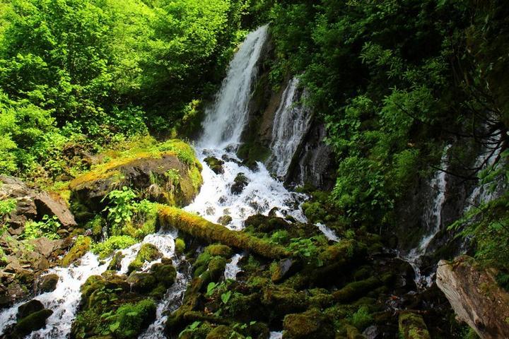 Водопад Птичий клюв в Абхазии, фото