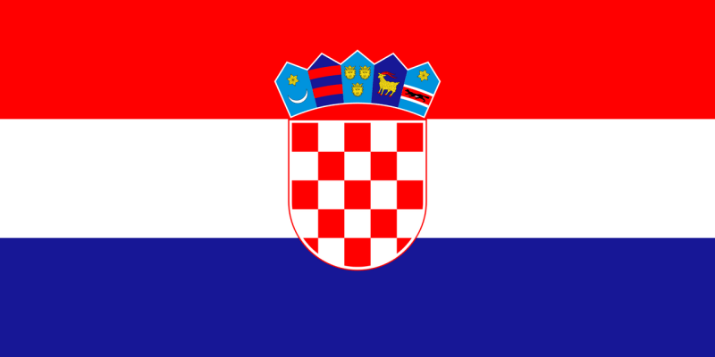 Флаг Хорватии, фото
