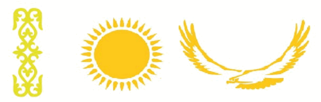 Символы флага Казахстана, фото