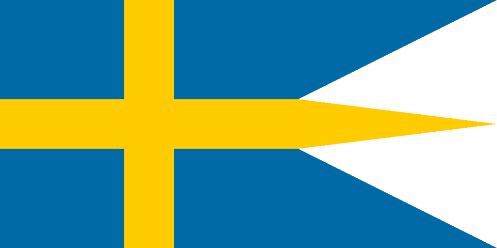 Флаг армии и ВМС Швеции, фото