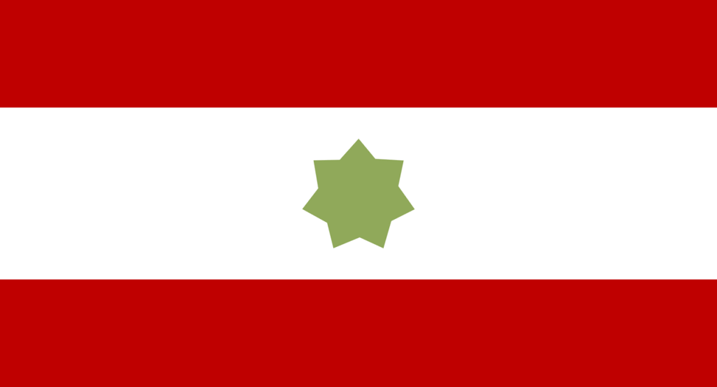 Флаг Договорного Омана (1820-1971) - предшественника ОАЭ, фото