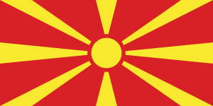 Флаг Северной Македонии, фото