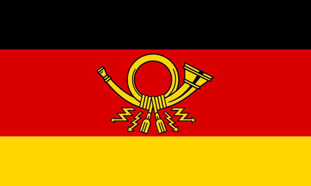 Флаг федеральной почты Германии, фото